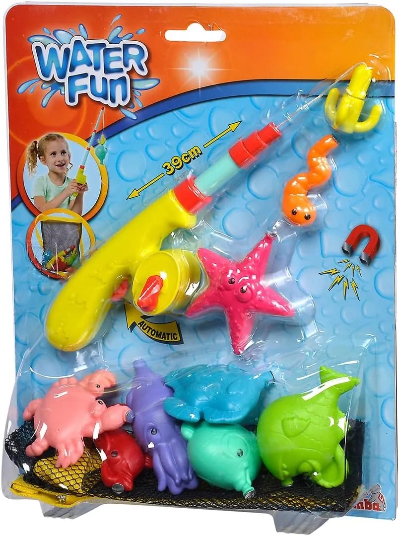 Simba- Juguetes para bañera Juego de Pesca  Multicolor  Large (4006592075774)